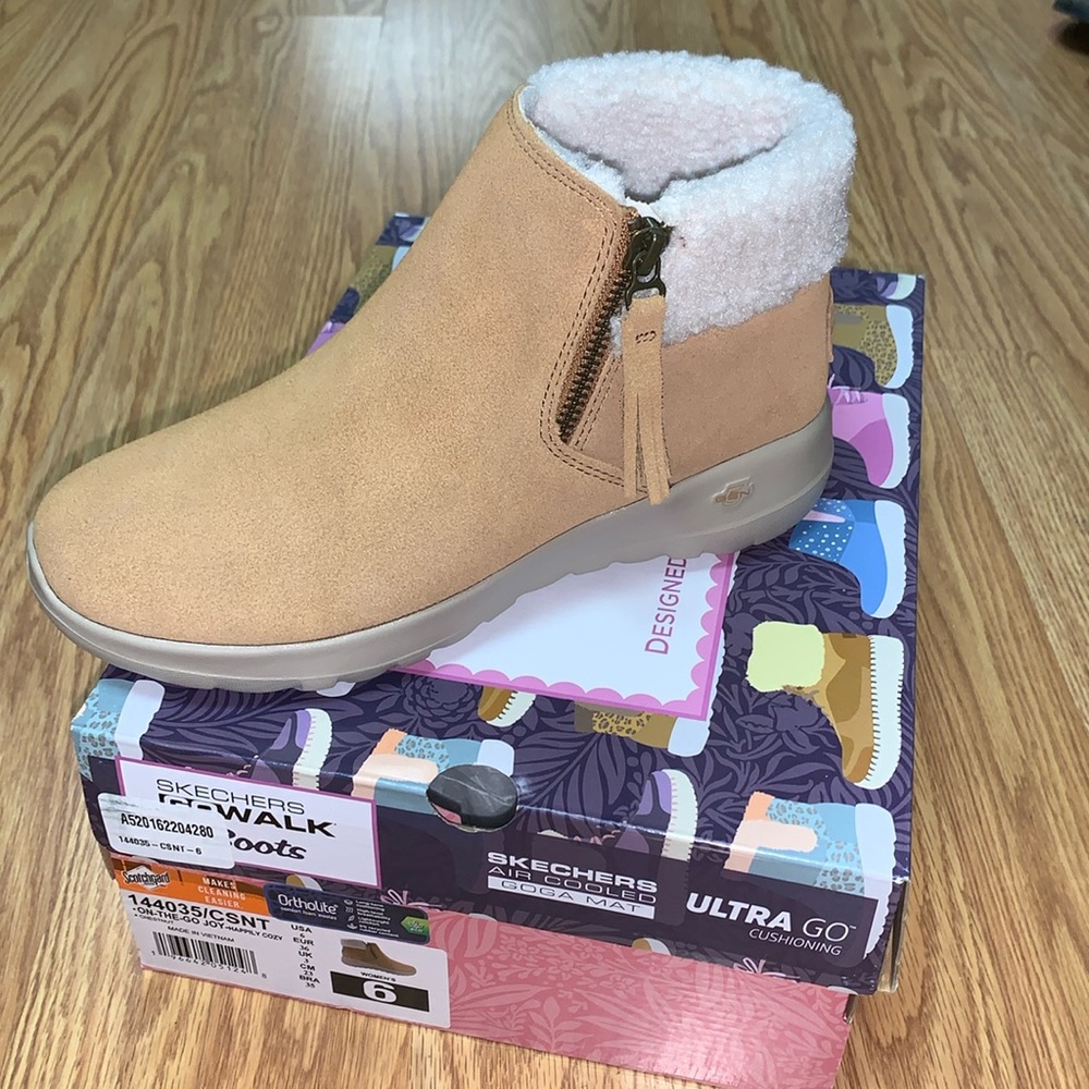 Skechers go walk boots on the go happily cozy ortholite new 6 ultra go cushion